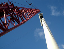 Crane & Safety supplied the operator of this lattice boom crane to erect wind turbines at various locations throughout the UK and Ireland