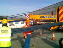 Crane & Safety training novice crane operators for Ainscough Crane Hire at their Hayes depot in West London